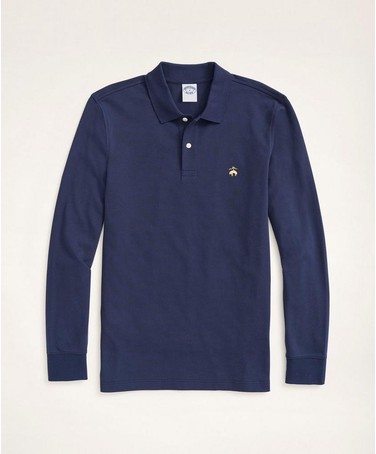 Golden Fleece® Stretch Supima® Long-Sleeve Polo Shirt