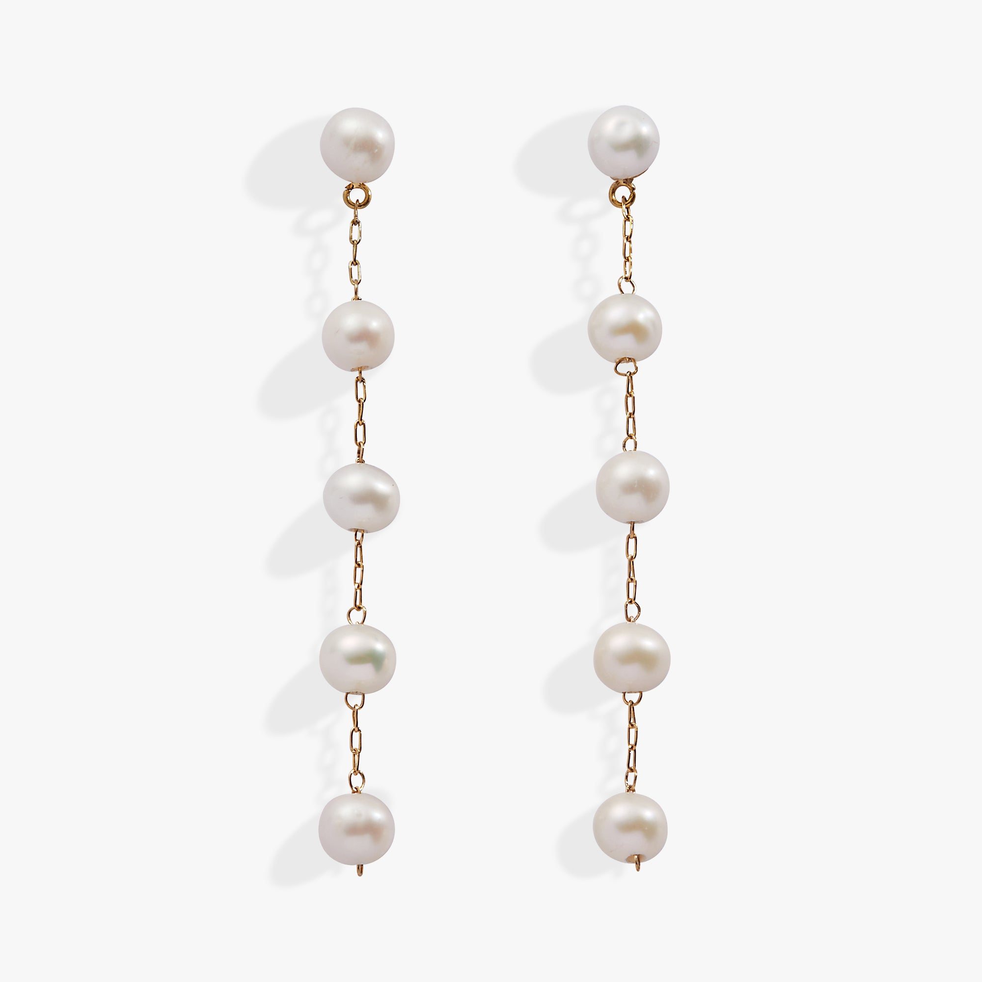 Image of Freshwater Pearl Drop Earrings