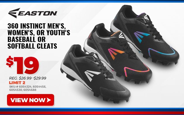 Easton 360 Instinct Men's, Women's, or Youth's Baseball or Softball Cleats