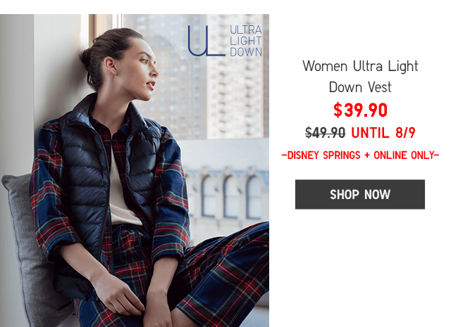 ULTRA LIGHT DOWN VEST - SHOP WOMEN