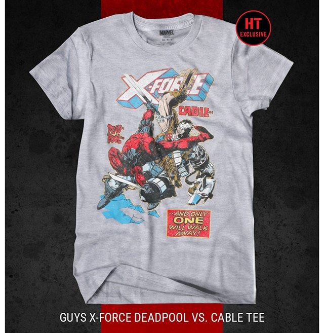 Guys X-Force Deadpool vs Cable Tee