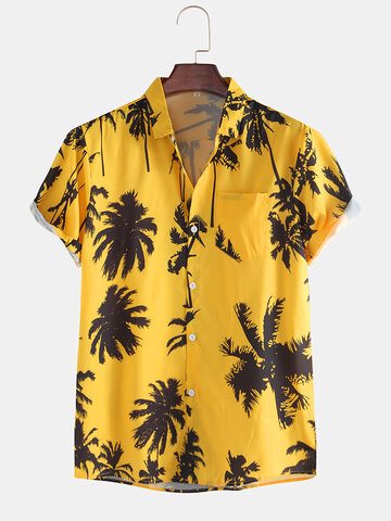 Tropical Printed Short Sleeve Shirts