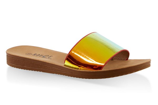 Wide Band Slide Sandals