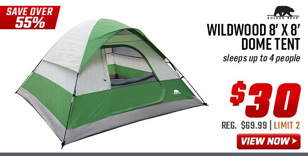 Golden Bear Wildwood 8' x 8' Dome Tent