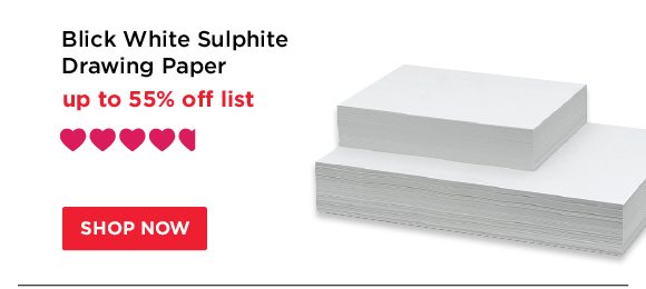 Blick White Sulphite Drawing Paper - up to 55% off list