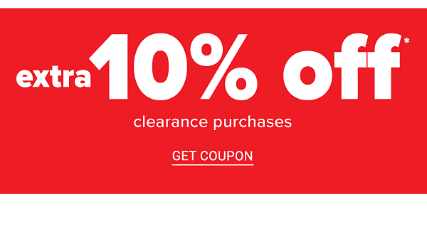 Extra 10% off Clearance Purchases - Get Coupon