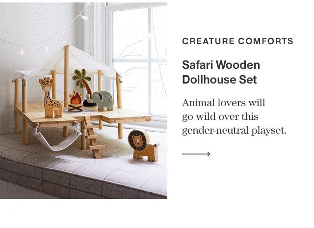 Safari Wooden Dollhouse Set