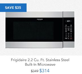 Shop Frigidaire 2.2 Cu. Ft. Stainless Steel Built-In Microwave