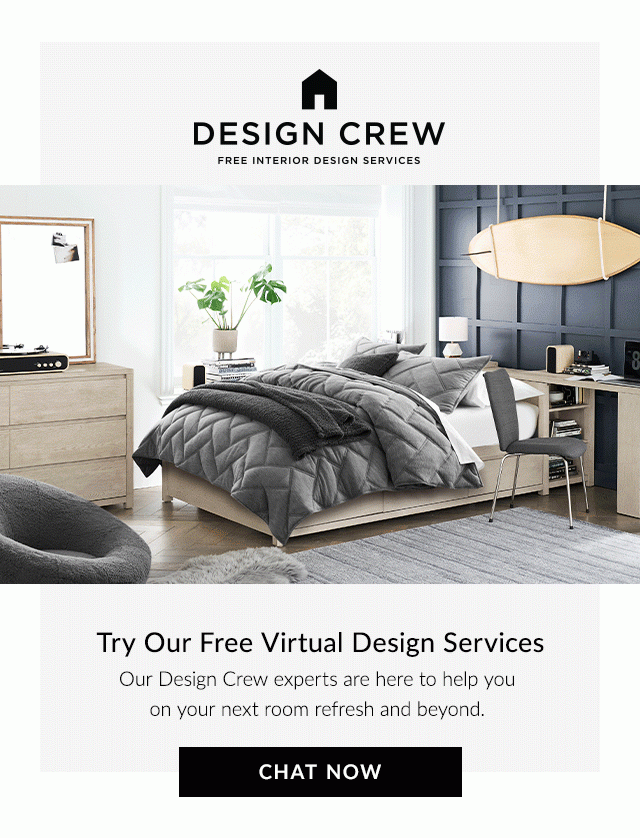 DESIGN CREW - TRY OUR FREE VIRTUAL DESIGN SERVICES - CHAT NOW