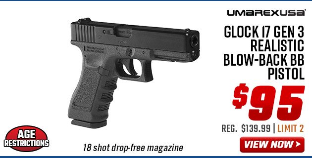 Umarex Glock 17 Gen 3 Realistic Blow-Back BB Pistol