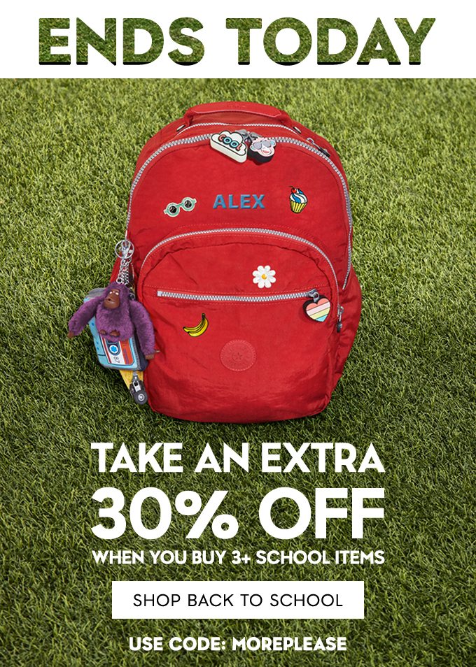 Ends Today. Buy More Save More. 30% Off when you buy 3 items, 25% Off when you buy 2 items. Shop Back To School