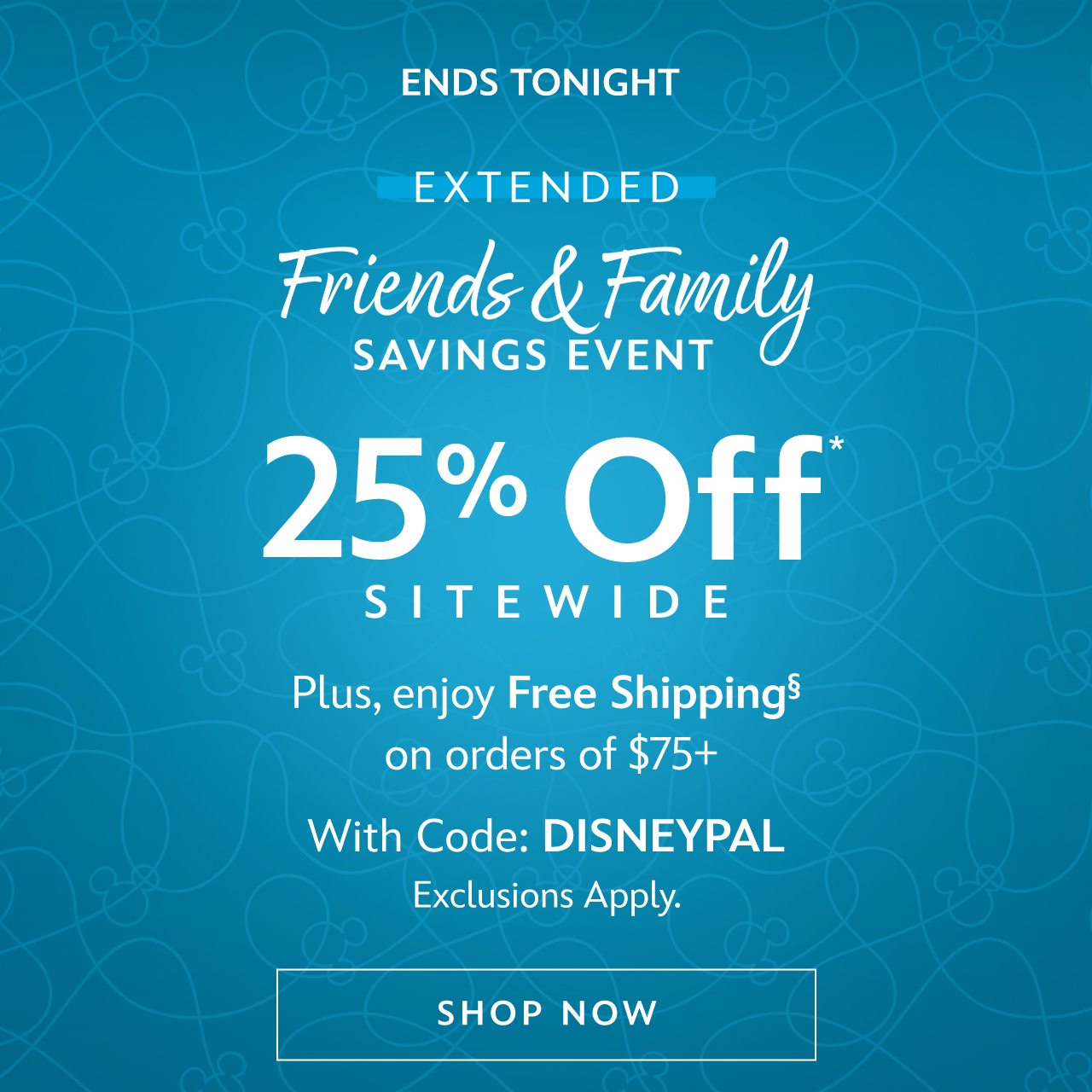 Extended Friends & Family Savings Event. Ends Tonight 25% Off Sitewide With Code: SURPRISE. Exclusions Apply. | Shop Now