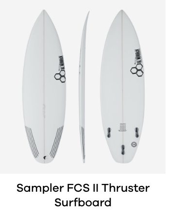 Channel Islands Sampler FCS II Thruster Surfboard