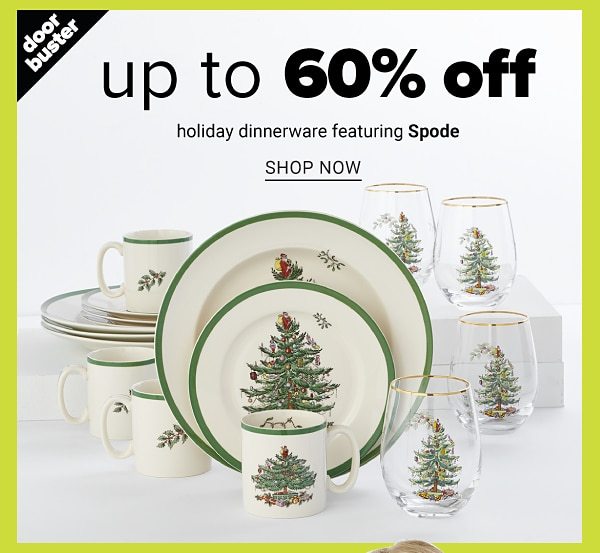 Up to 60% off Holiday Dinnerware featuring Spode - Shop Now