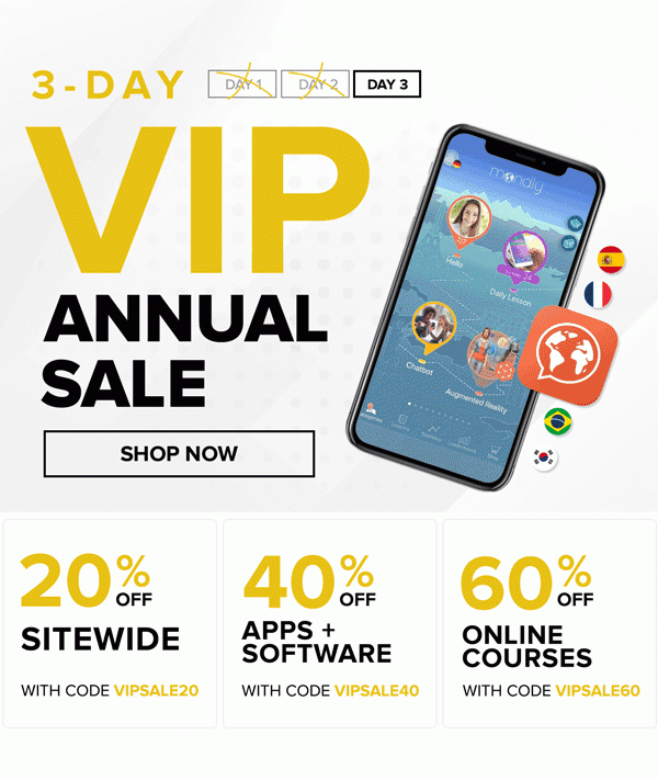 Annual VIP Sale | shop now