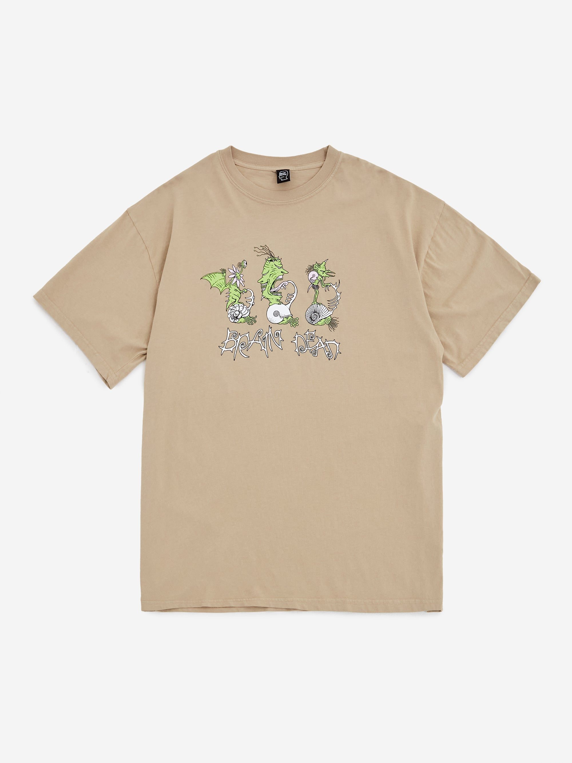 Image of Brain Dead Scooter Freaks T-Shirt - Sand