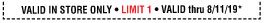 limit 1 per transaction