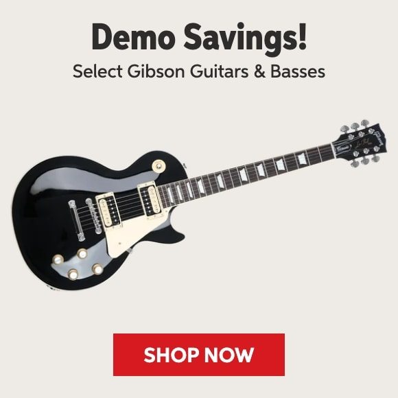 Demo savings on select Gibson guitars and basses. Shop now.
