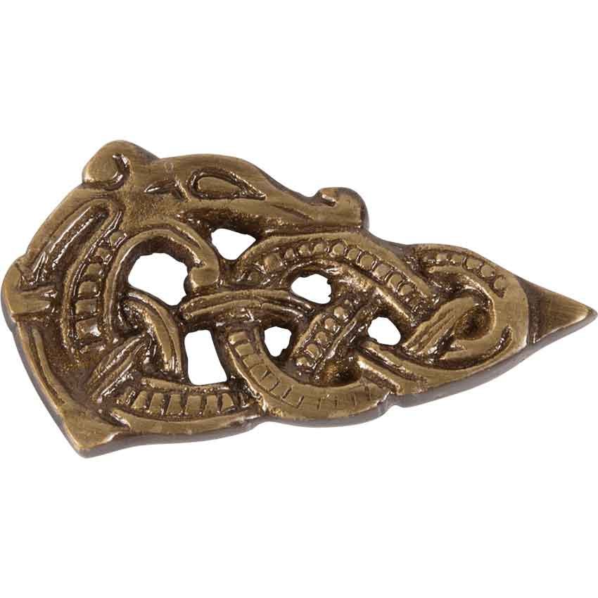 Image of Brass Viking Belt Tip