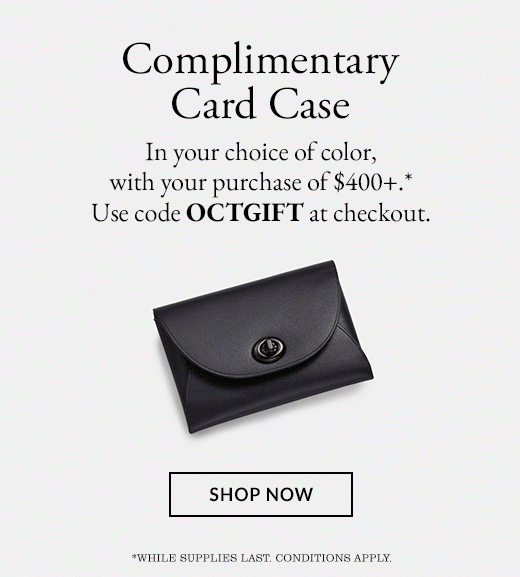 Complimentary Card Case | SHOP NOW