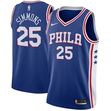 Ben Simmons Philadelphia 76ers Nike Swingman Jersey Royal - Icon Edition