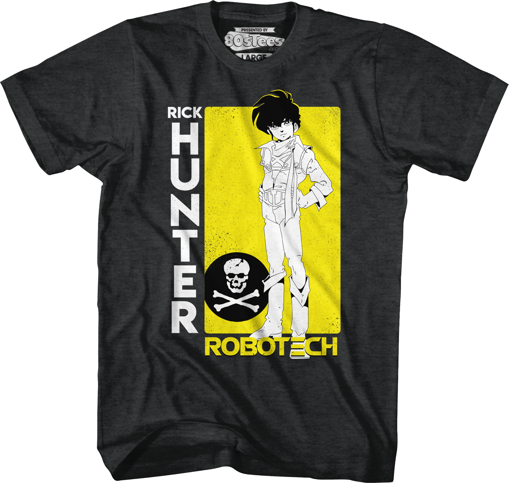 Yellow Background Rick Hunter Robotech T-Shirt