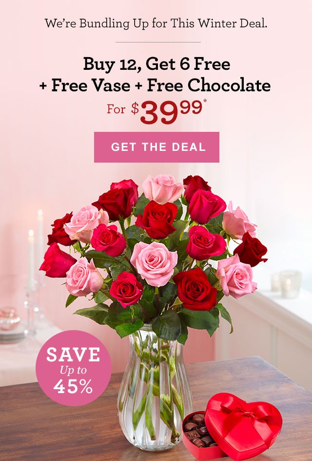 Order Early for Valentine's & Enjoy Sitewide Free Shipping/ No Service Charge Promo Code SHIP4U SHOP NOW 
