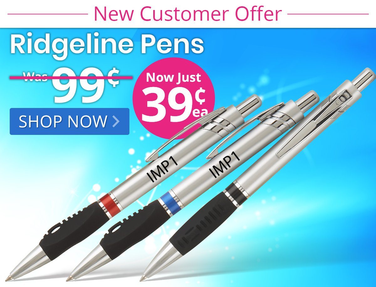 Ridgeline Pens for only 39¢ each!