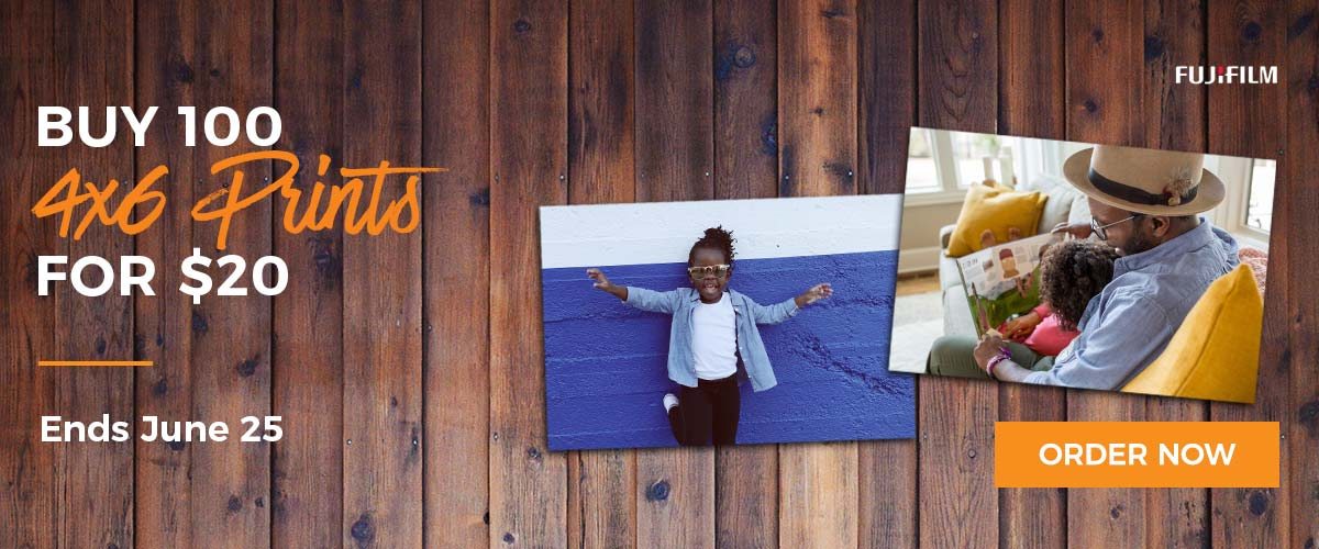 Buy 100 4x6 Prints for $20 - Ends June 25