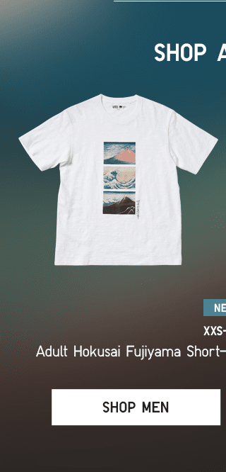 BANNER2 - ADULTS HOKUSAI FUJIYAMA SHORT-SLEEVE GRAPHIC T-SHIRT