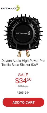 Dayton Audio BST-1 High Power Pro Tactile Bass Shaker