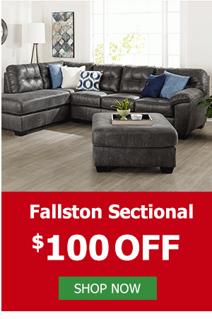Fallston Sectional $100 OFF