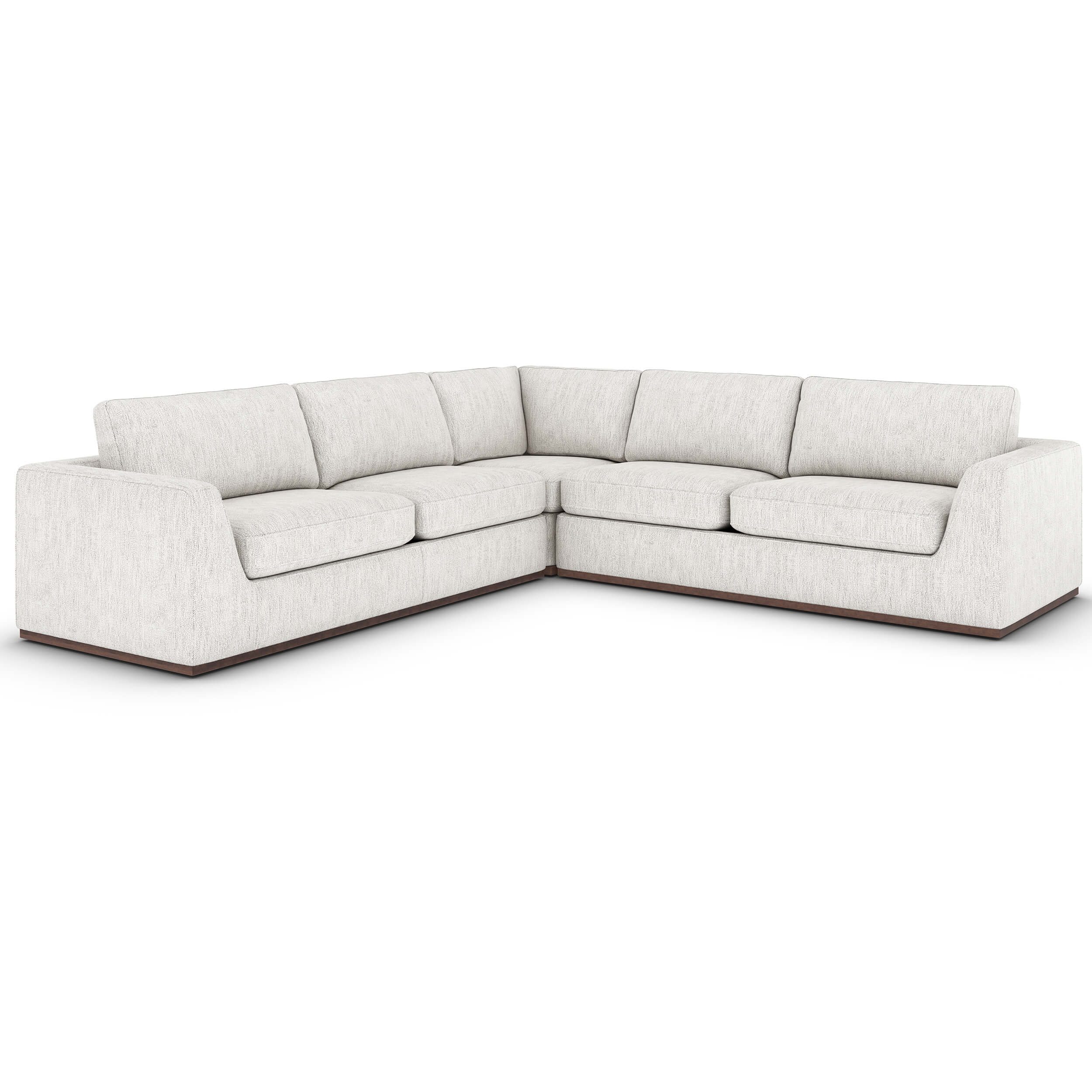 Image of Colt 3 Piece Sectional, Merino Cotton