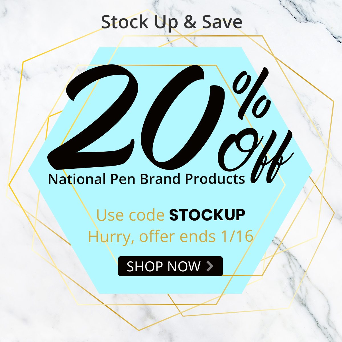 Stock Up & Save 20% Off