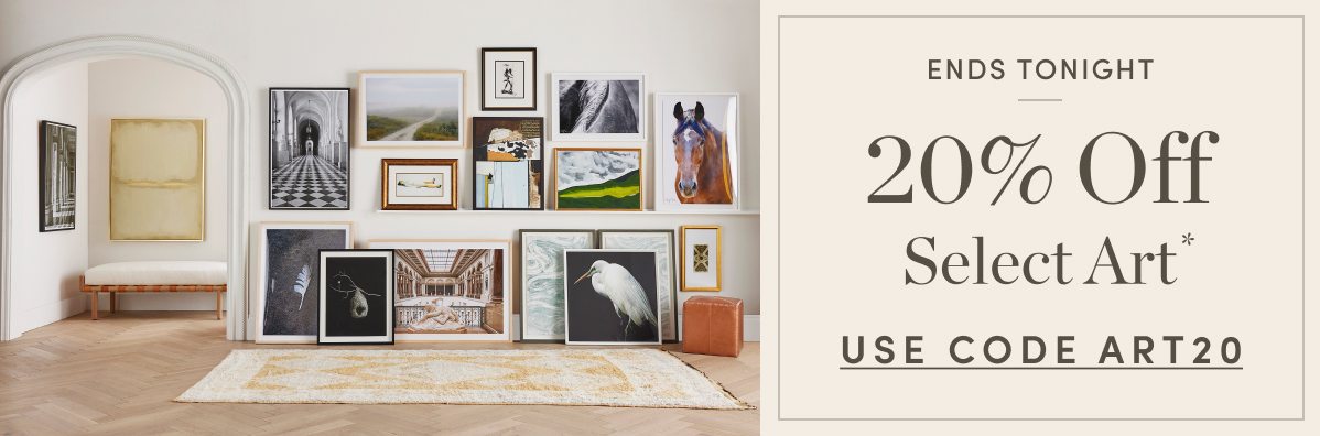 20 Percent Off Select Art