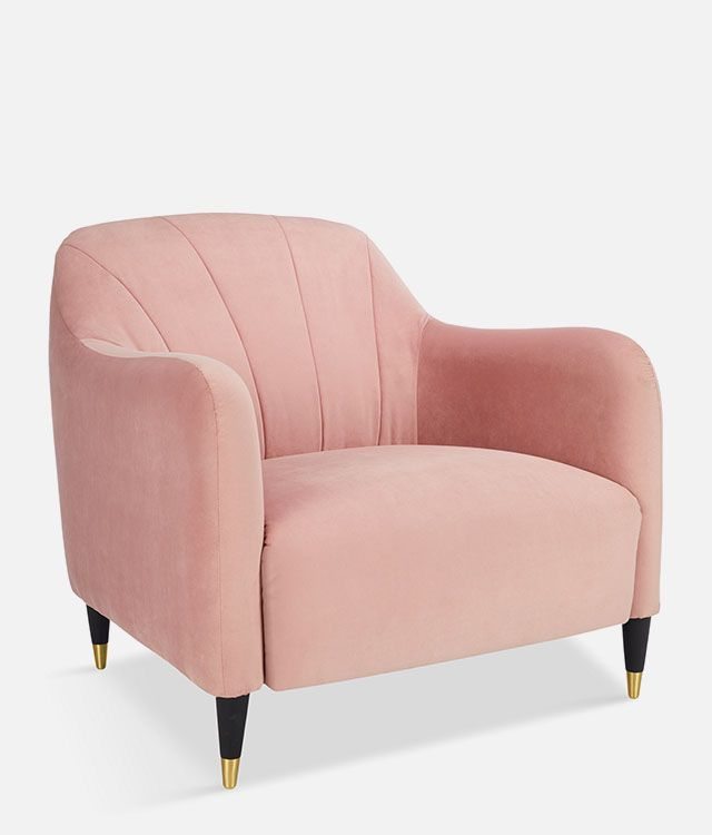 John Lewis & Partners Meghan Fluted Back Velvet Armchair