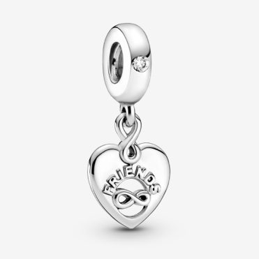 Friends Forever Heart Dangle Charm