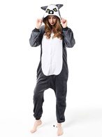 Pyjamas Kigurumi Owl Onesie Adulte Café Marron Flanelle Combinaison Costumes Cosplay Halloween