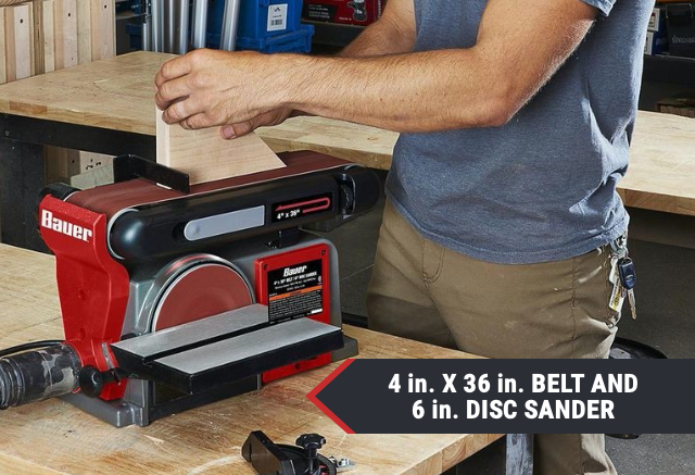 Hero - 4 In. X 36 In. Belt And 6 In. Disc Sander