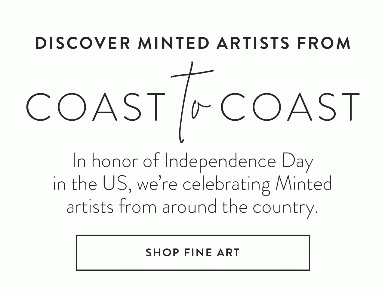In honor of Independence Day in the US, we’re celebrating Minted artists from around the country.