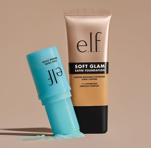 New Stay Cool Primer Stick + Soft Glam Satin Foundation