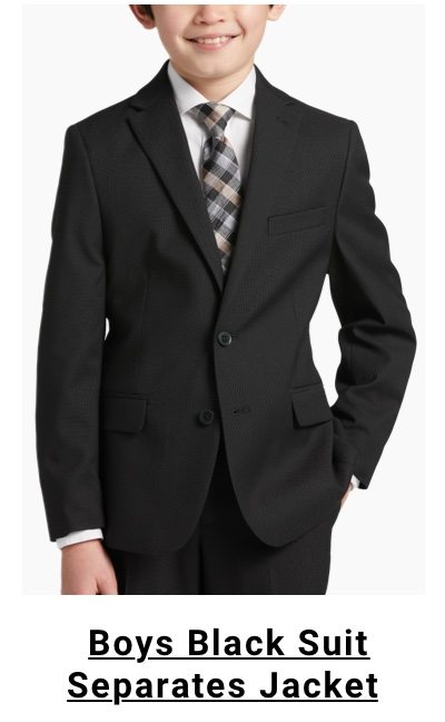 Michael Strahan Boys Black Suit Separates Jacket