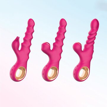 Intelligent Heating Fully Automatic Telescopic Vibrator Double-layer Waterproof Sex Toys USB Fast Charging Multi-frequency Vibrator