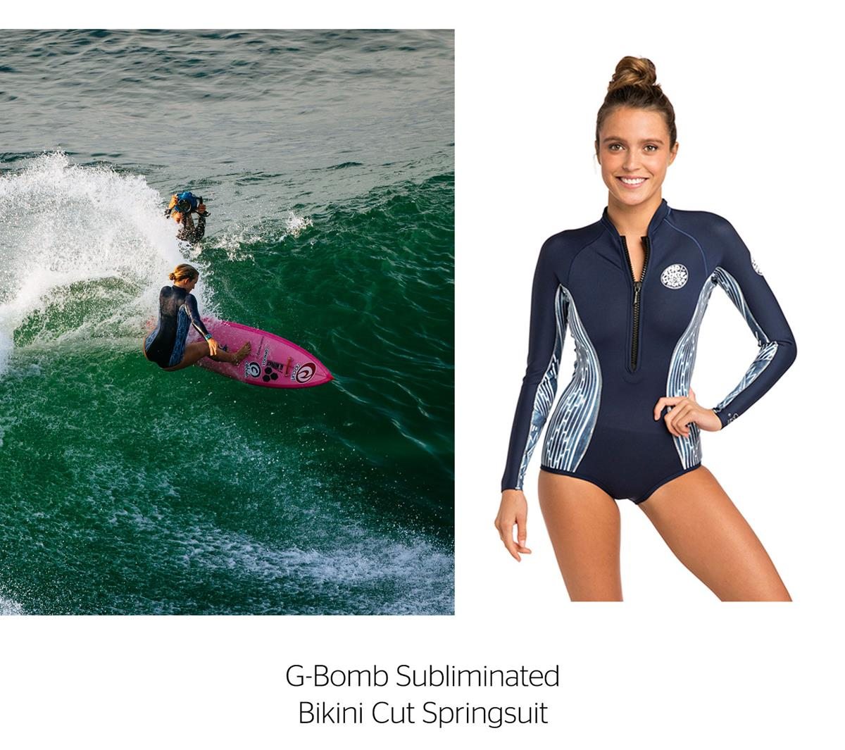 G-Bomb Subliminated Bikini Cut Springsuit