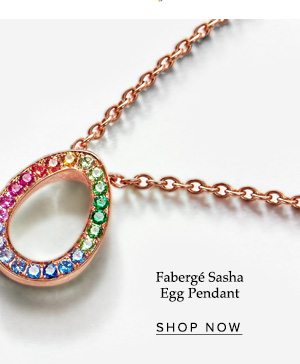 Fabergé Sasha Multicolor Gemstone Egg Pendant