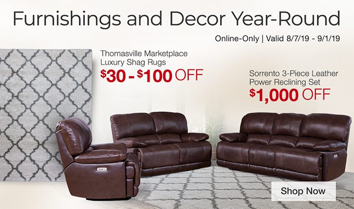 Furniture Savings. Valid 8/7/19 - 9/1/19. Shop Now