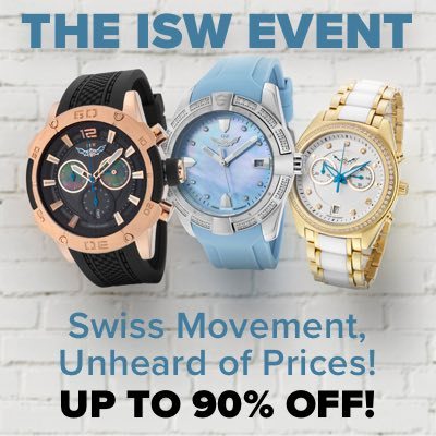The ISW Event Bold Chronograph Watches Swiss Movemenet, Unheard of Prices! up to 90% off!