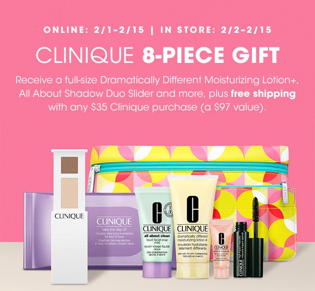 CLINIQUE 8-PIECE GIFT