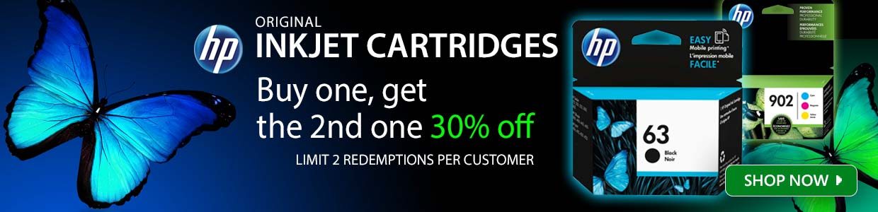 Inkjet Cartridges Buy one, get the 2nd one 30% off - Shop Now