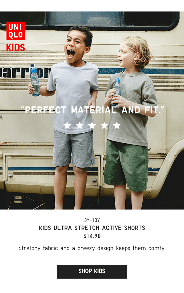 PDP5 - KIDS ULTRA STRETCH ACTIVE SHORTS